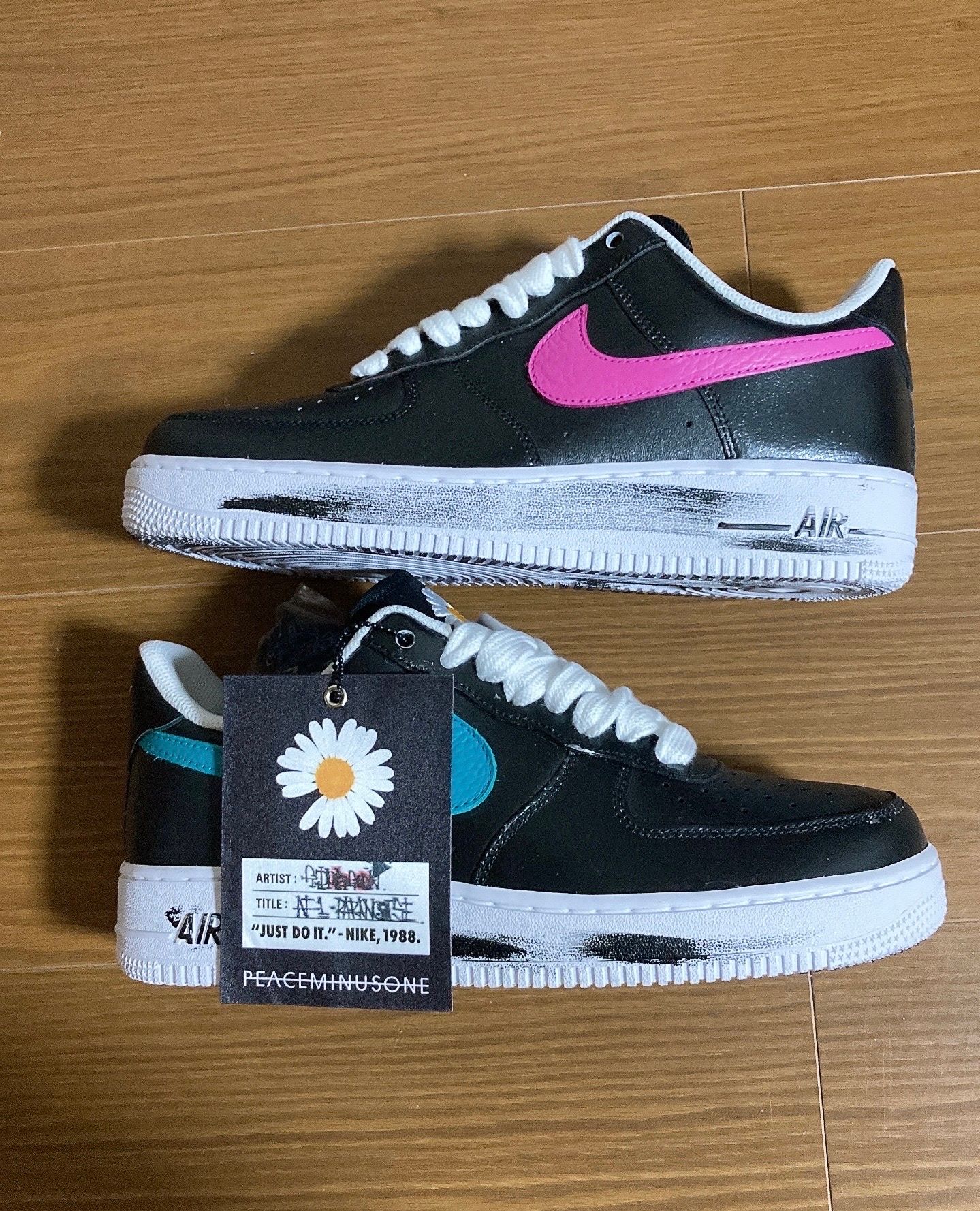 PEACEMINUSONE × Nike Air Force 1 Low '07 Para-Noise 3.0 "Black and Multi-Color" / G-DRAGON
