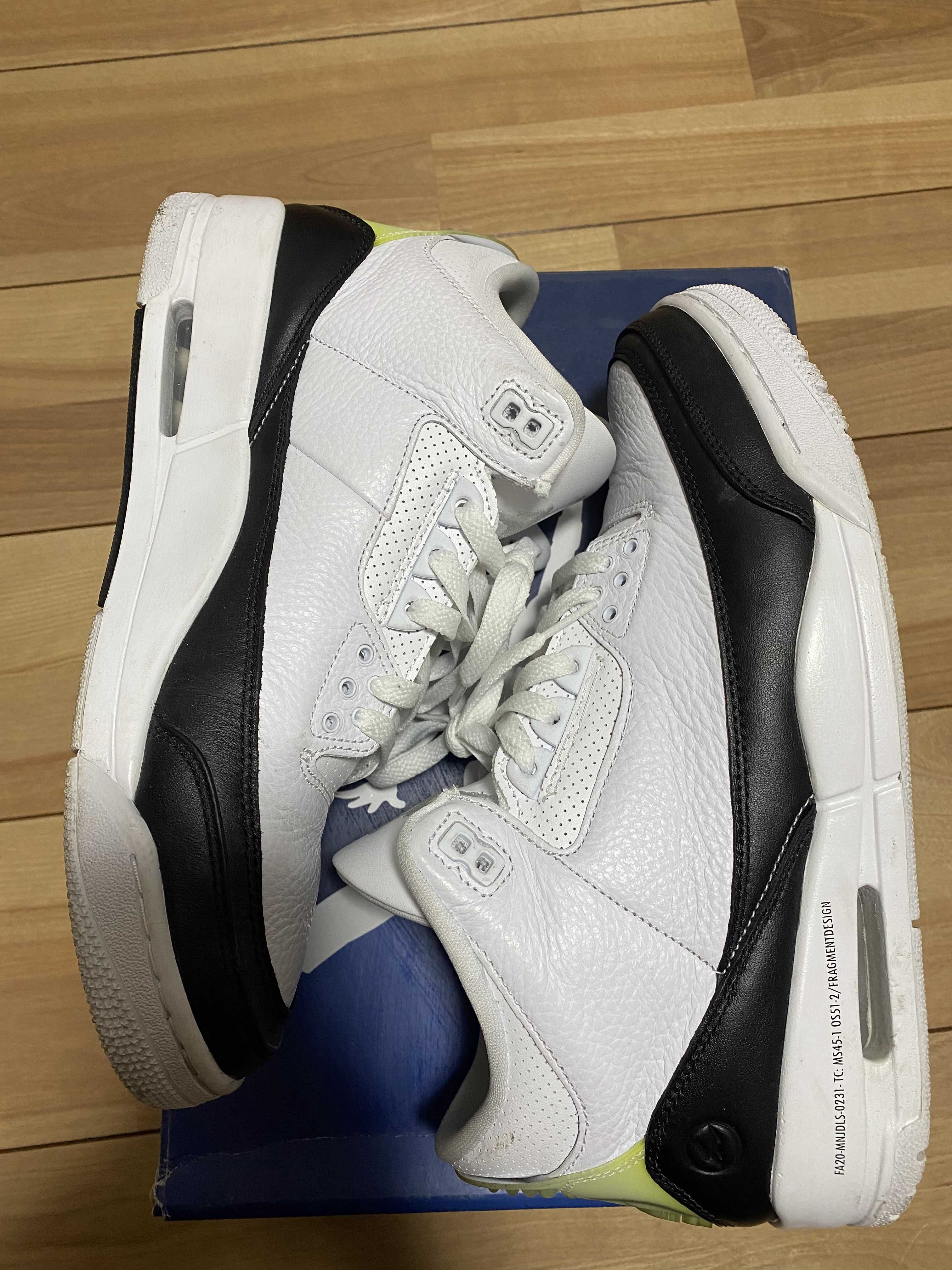 Fragment × Nike Air Jordan 3 "White/Black"