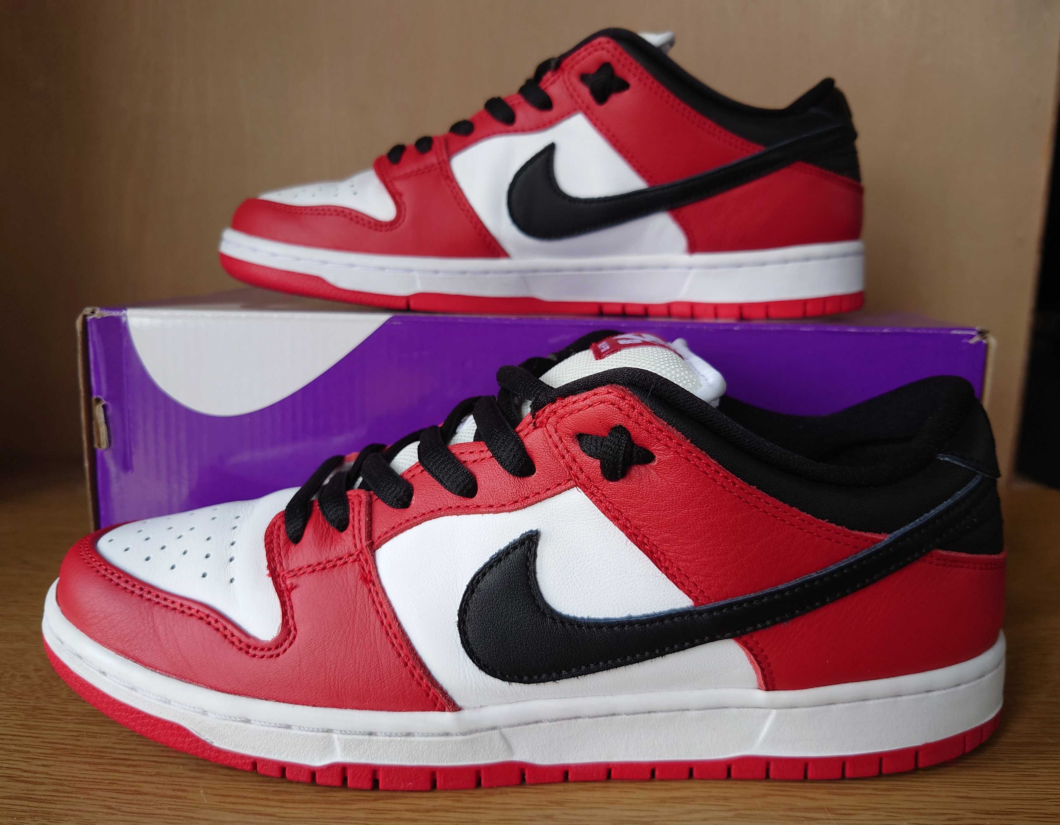 Nike SB Dunk Low Pro "J-Pack Chicago/Varsity Red and White"