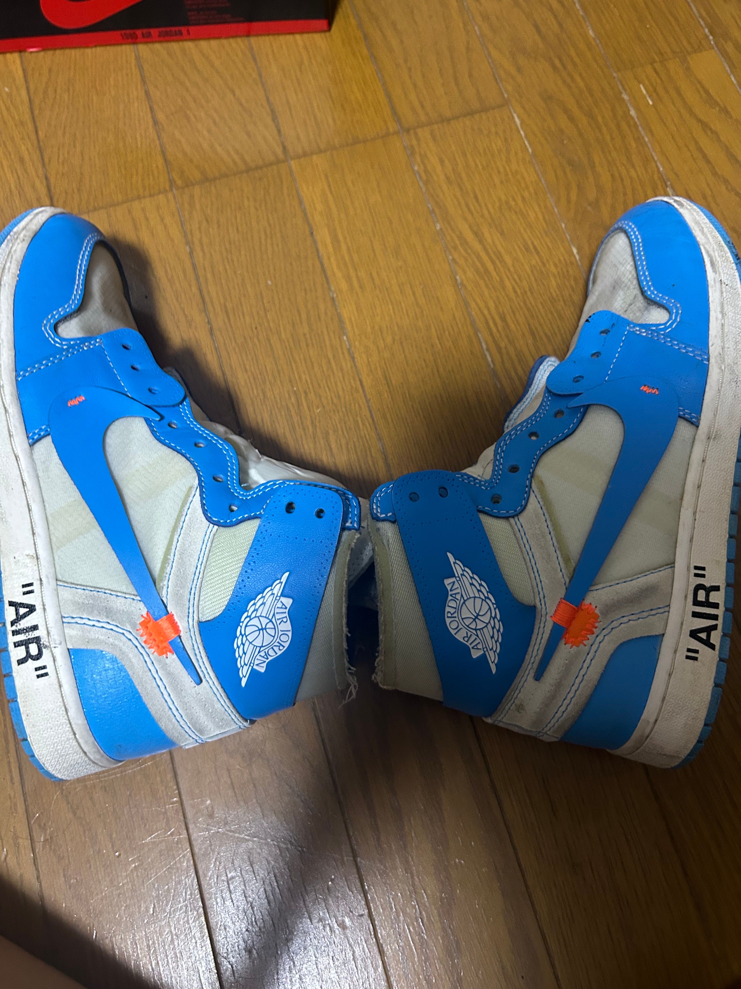 Off-White × Nike Air Jordan 1 High UNC "White/Dark Powder Blue"