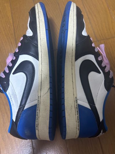Travis Scott × fragment design × Nike Air Jordan 1 Low OG SP "Military Blue"