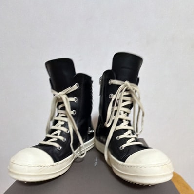 Rick Owens Lido High Sneaks "Black/Milk"