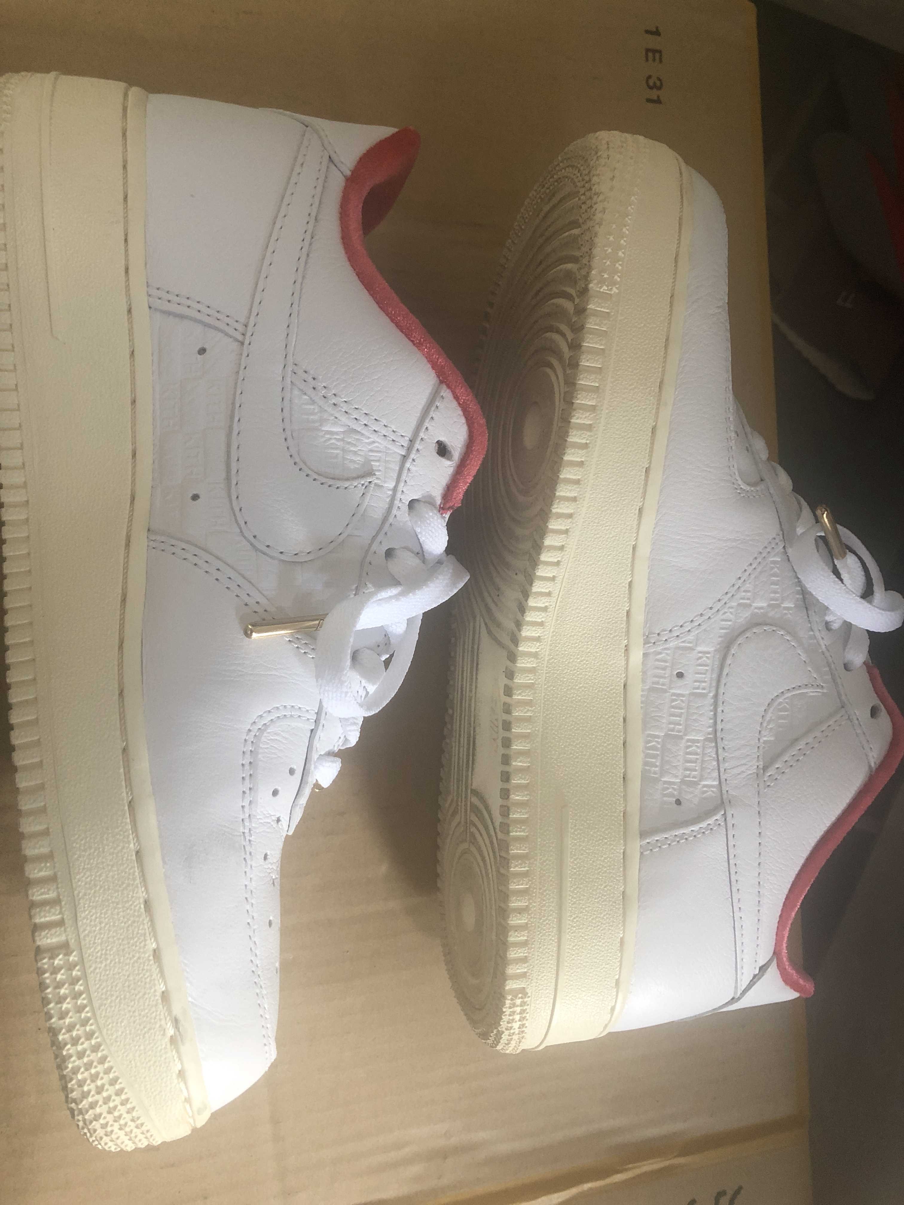 KITH × Nike Air Force 1 Low "White/Red"