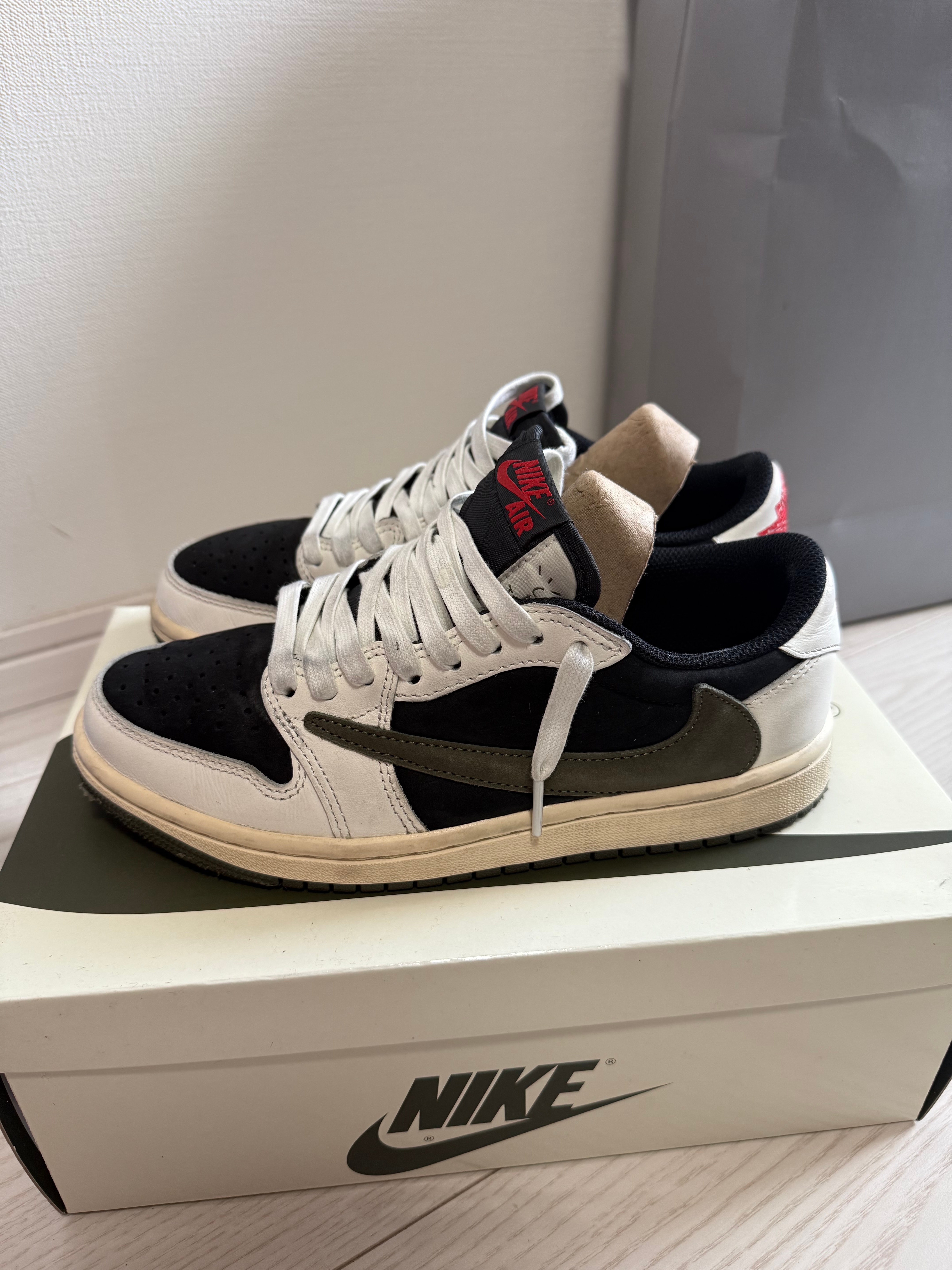 Travis Scott × Nike Women's Air Jordan 1 Low OG "Medium Olive"