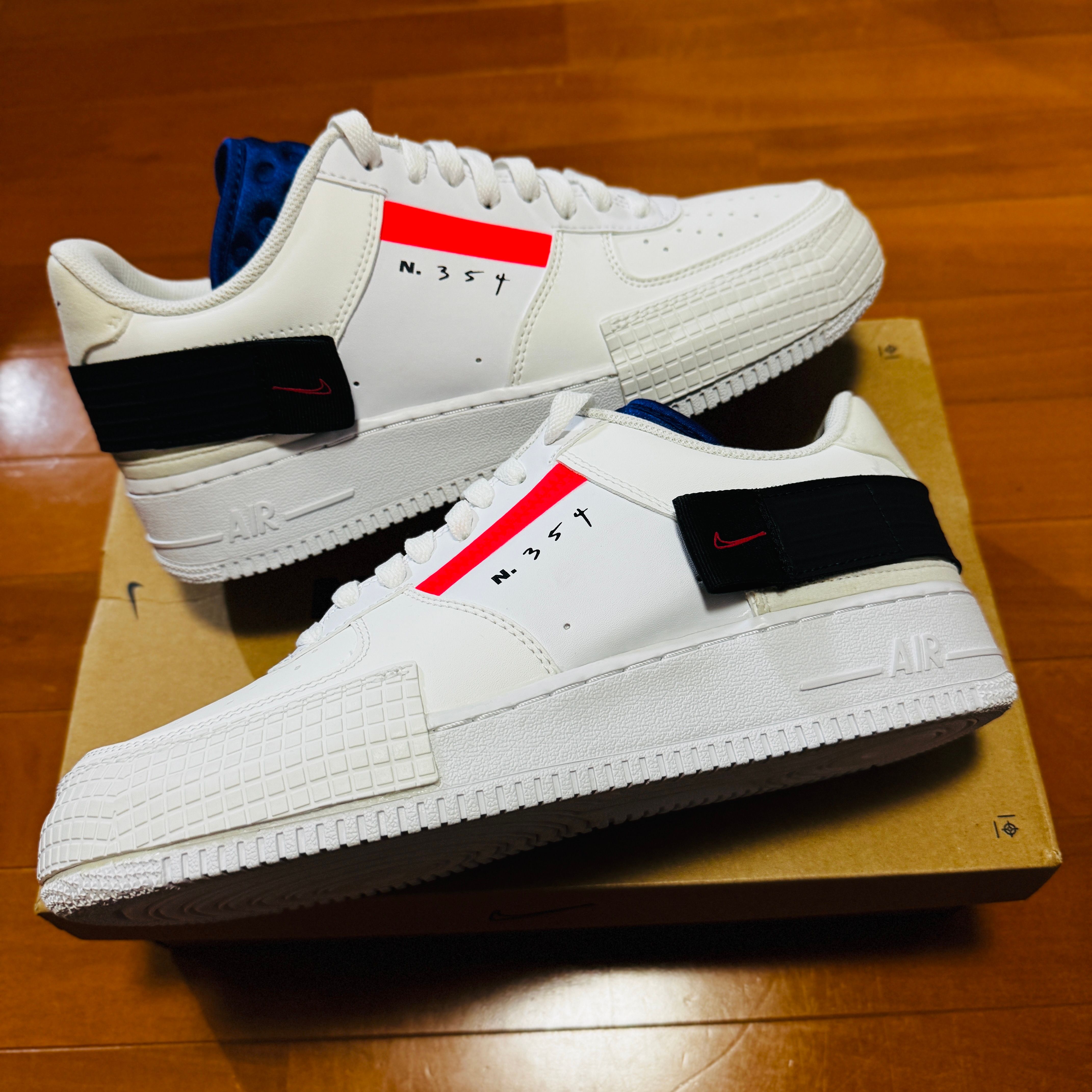 Nike Air Force 1 Low Type "Summit White/Red Orbit/White/Black"