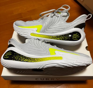 Under Armour Curry 12 "Halo Gray/Black/High Vis Yellow"