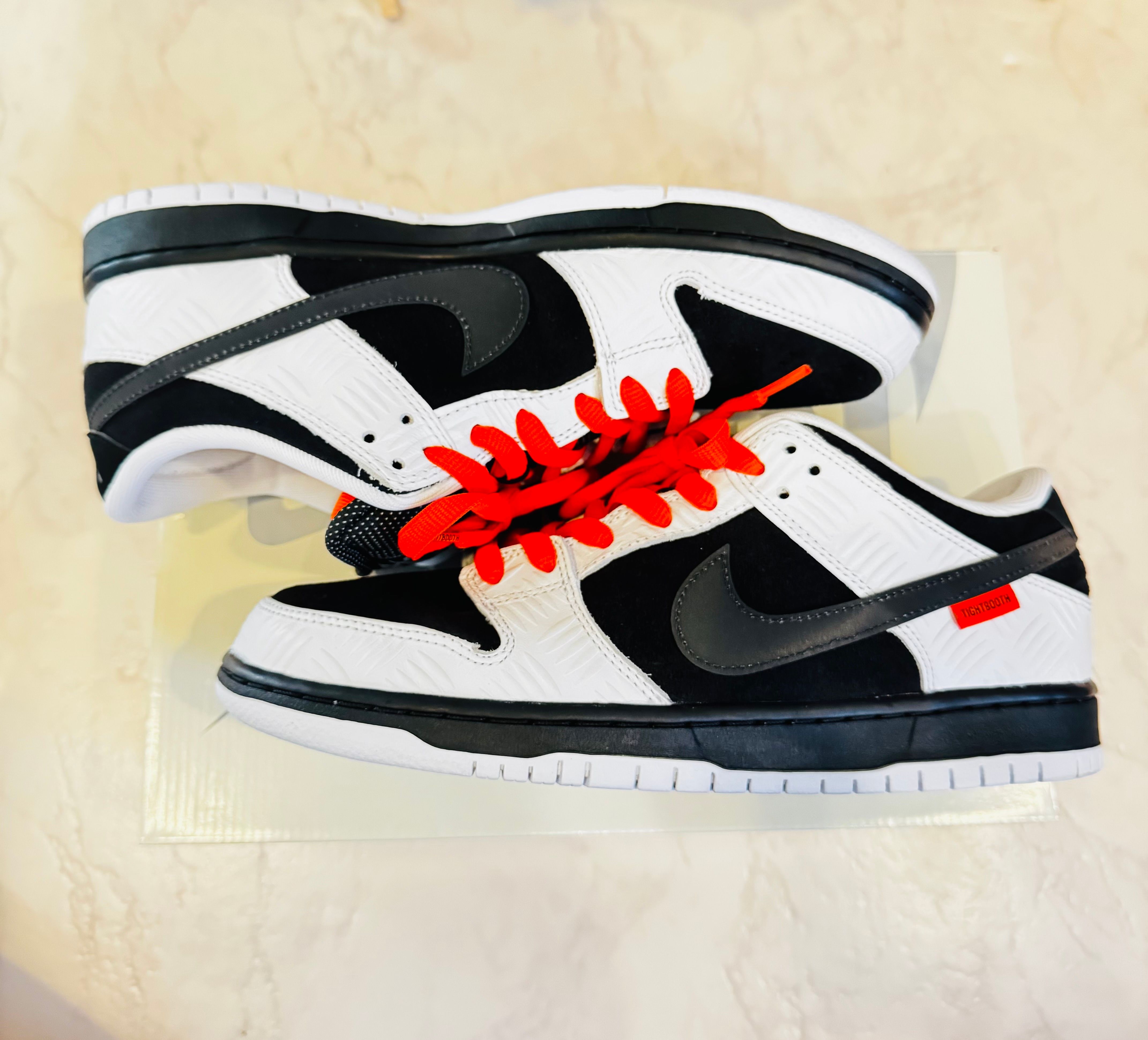 TIGHTBOOTH × Nike SB Dunk Low Pro QS "Black and White"