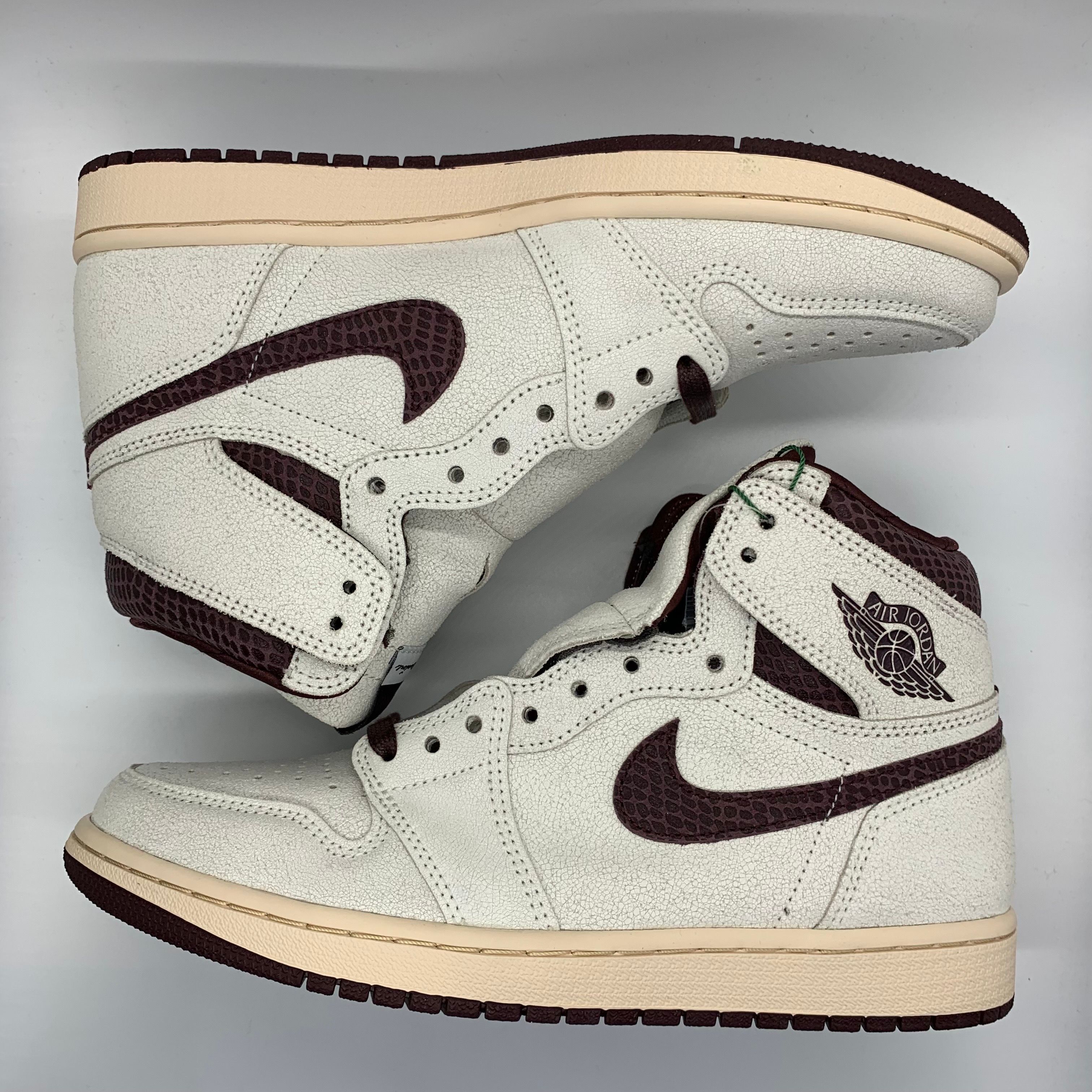 A Ma Maniere × Nike Air Jordan 1 Retro High OG "Sail and Burgundy"