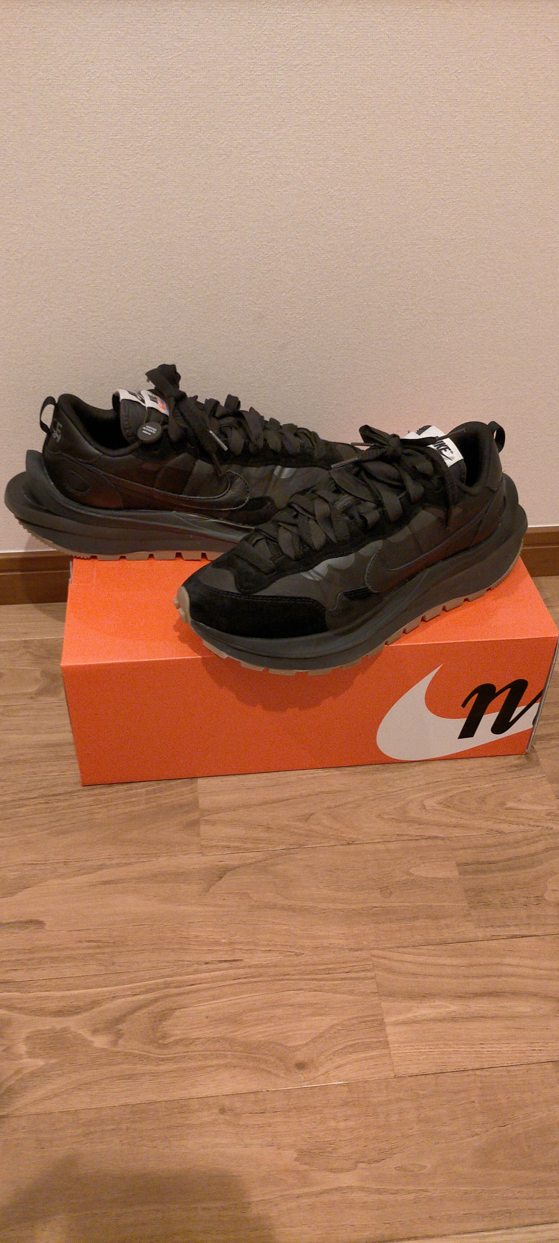 sacai × Nike VaporWaffle "Black Gum"