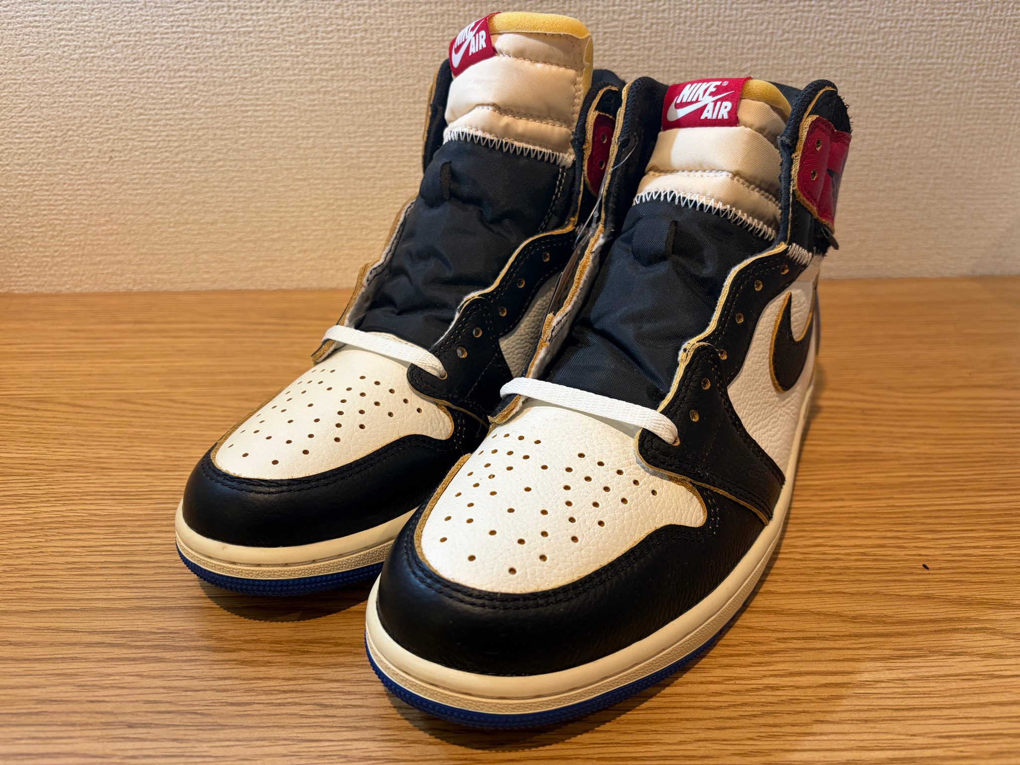 fragment design × UNION × Nike Air Jordan 1 High OG "Black/Varsity Red"