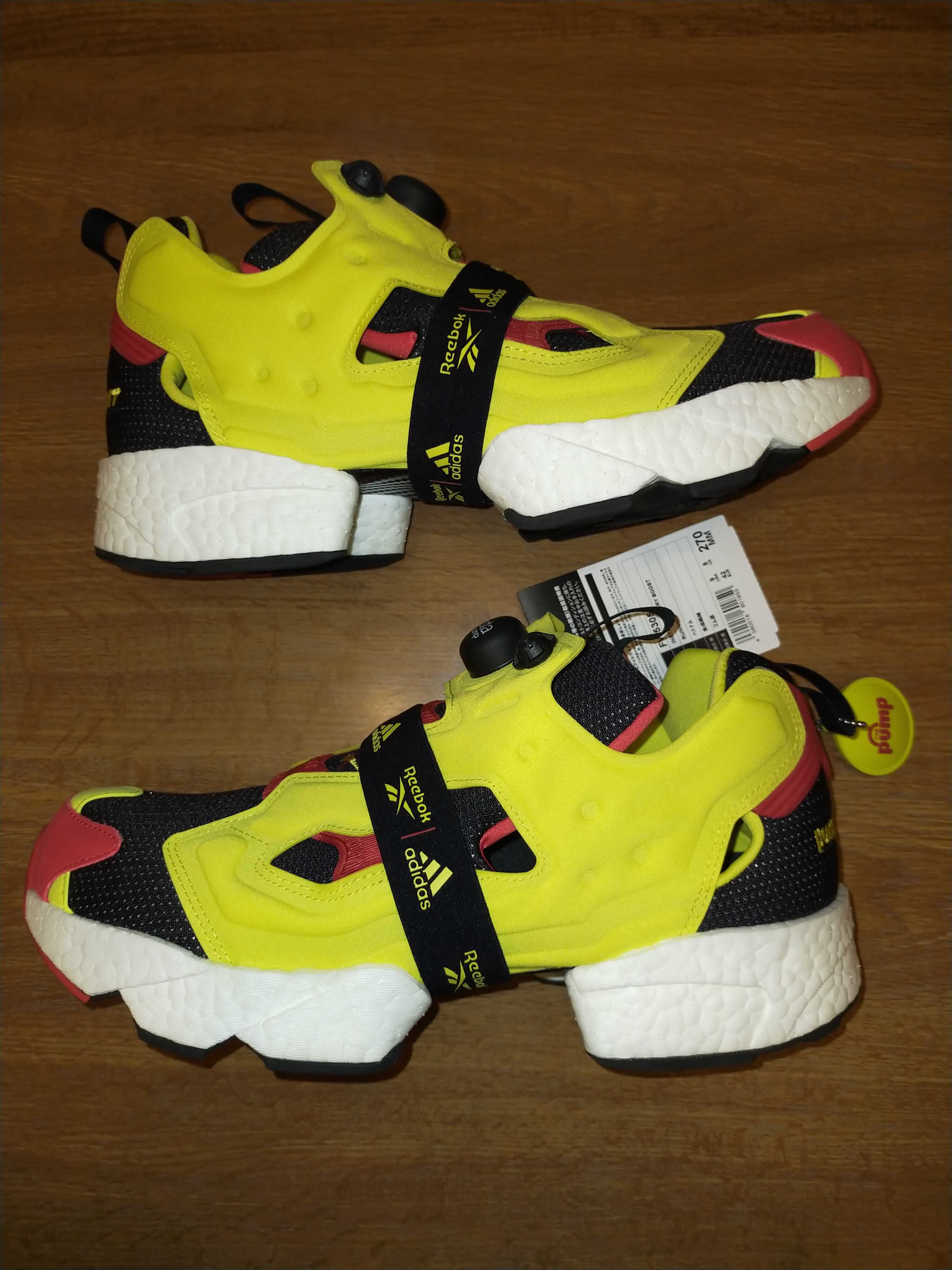 ADIDAS × REEBOK INSTAPUMP FURY BOOST OG "YELLOW/RED"