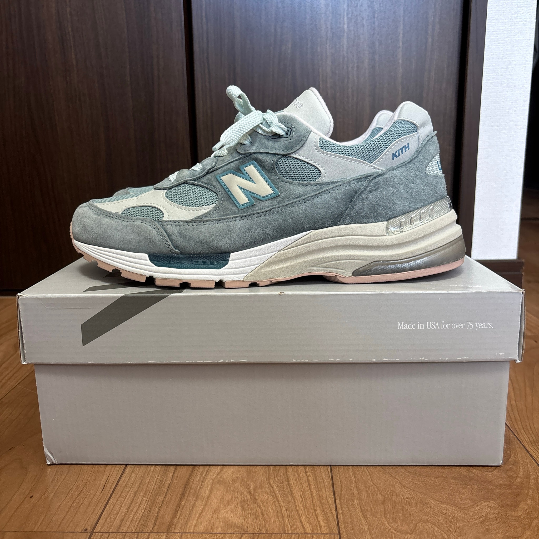 KITH × New Balance 992 "Aegean Blue/Shadow Gray"