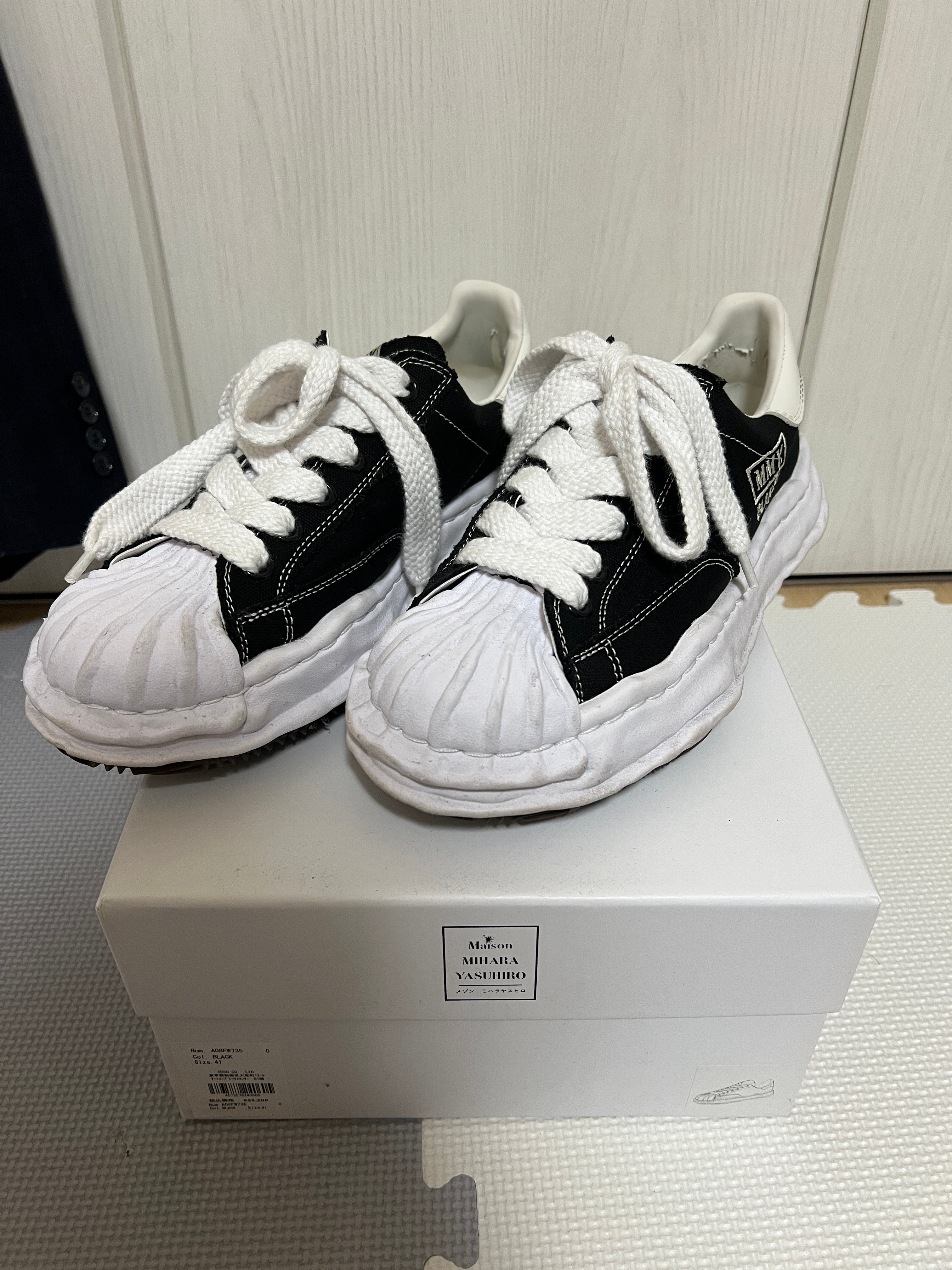 メゾンミハラヤスヒロ ブレイキー OG ソール キャンバス ロートップ