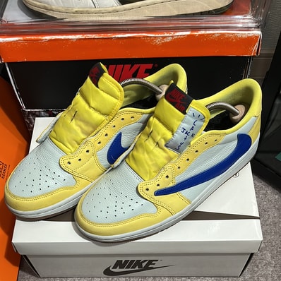 Travis Scott × Nike Women's Air Jordan 1 Retro Low OG "Canary"
