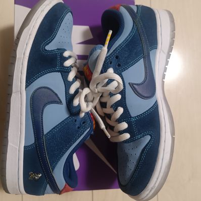 Why So Sad? × Nike SB Dunk Low "Coastal Blue/Speed Yellow-University Red"