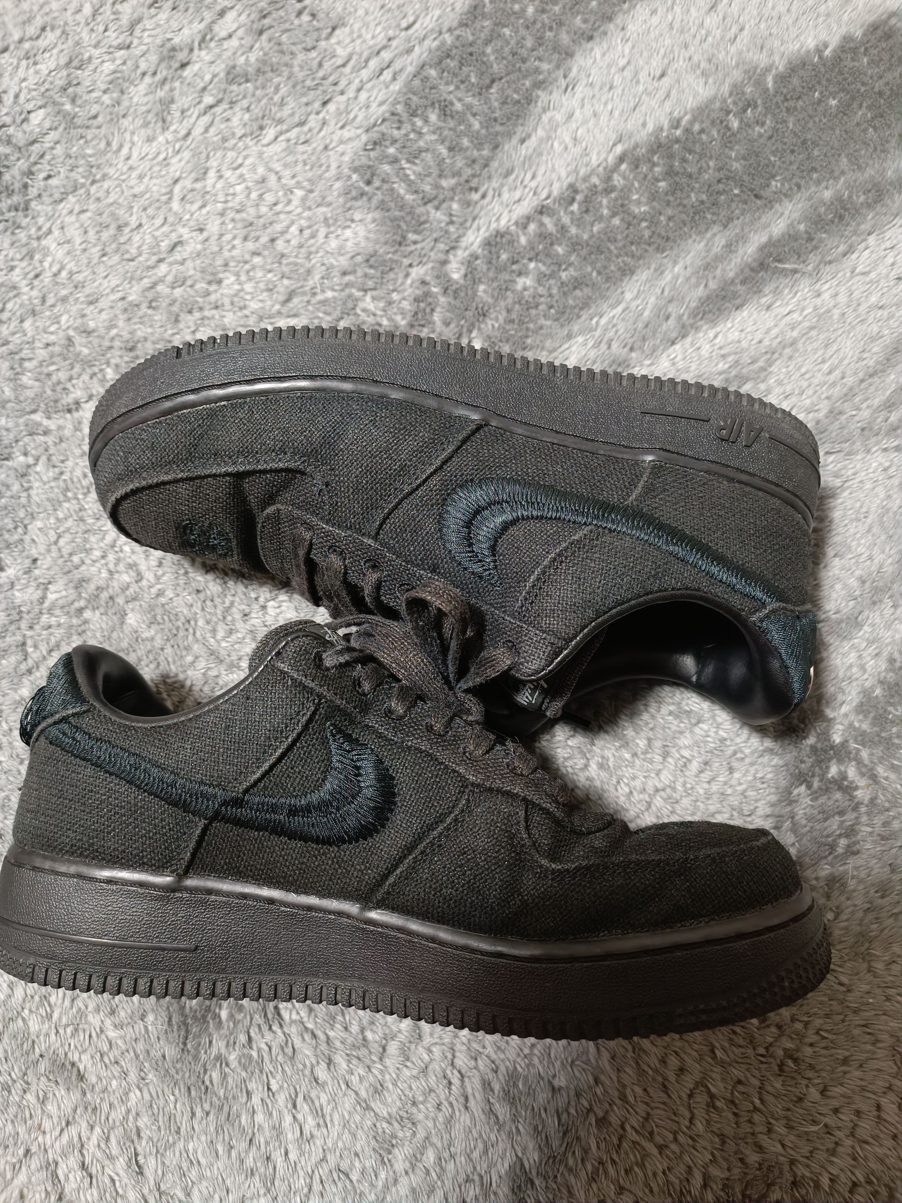 Stussy × Nike Air Force 1 Low "Triple Black"