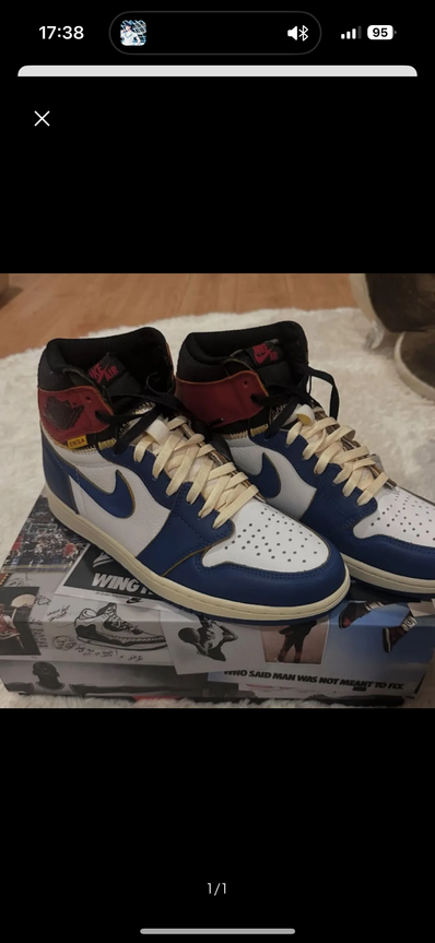 UNION × Nike Air Jordan 1 Retro High OG NRG "Storm Blue/Varsity Red"