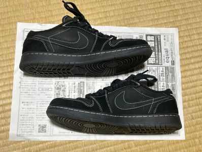 Travis Scott × Nike Air Jordan 1 Low OG SP "Black Phantom"