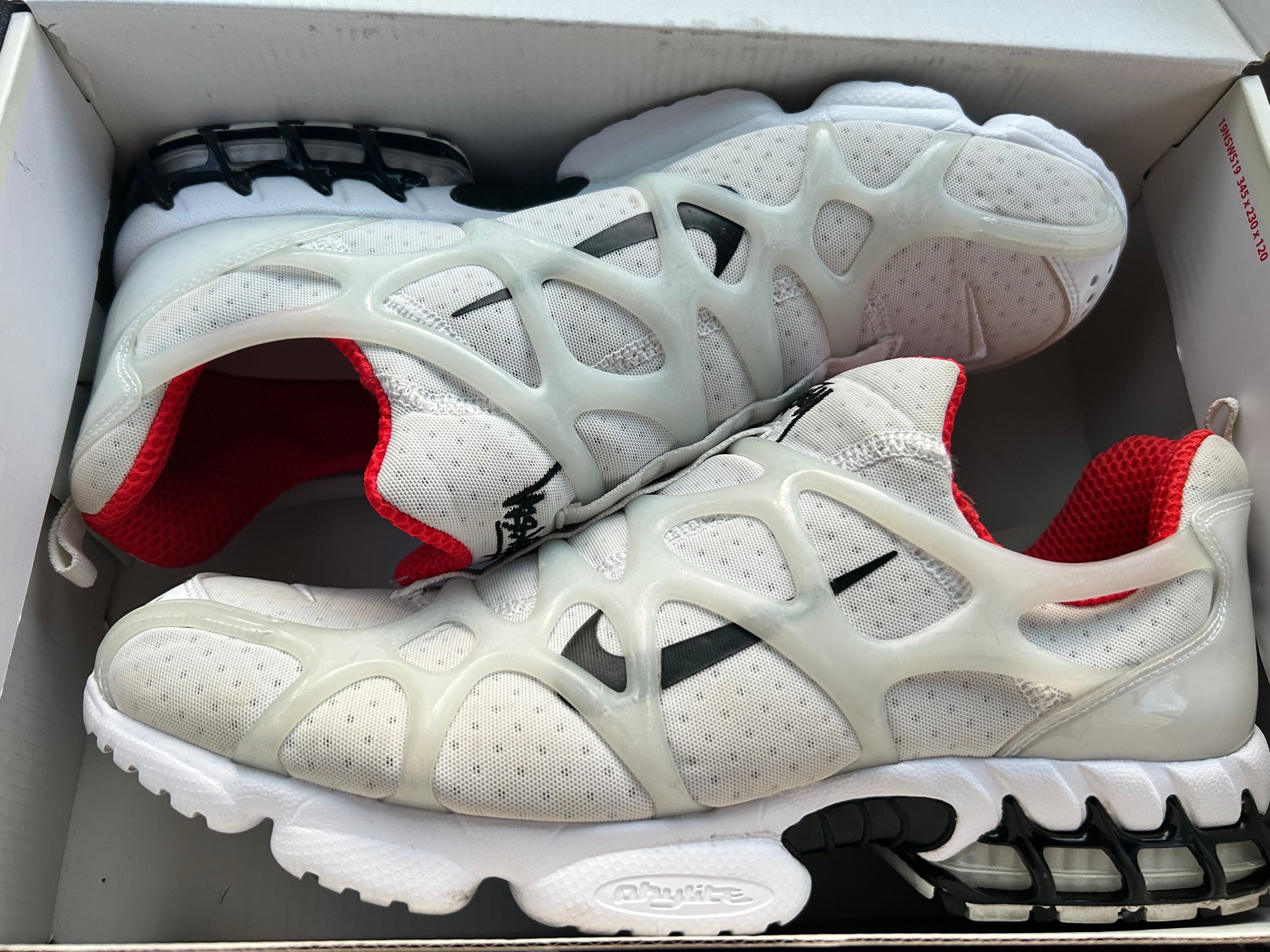 Stussy × Nike Air Zoom Kukini "White/Red"