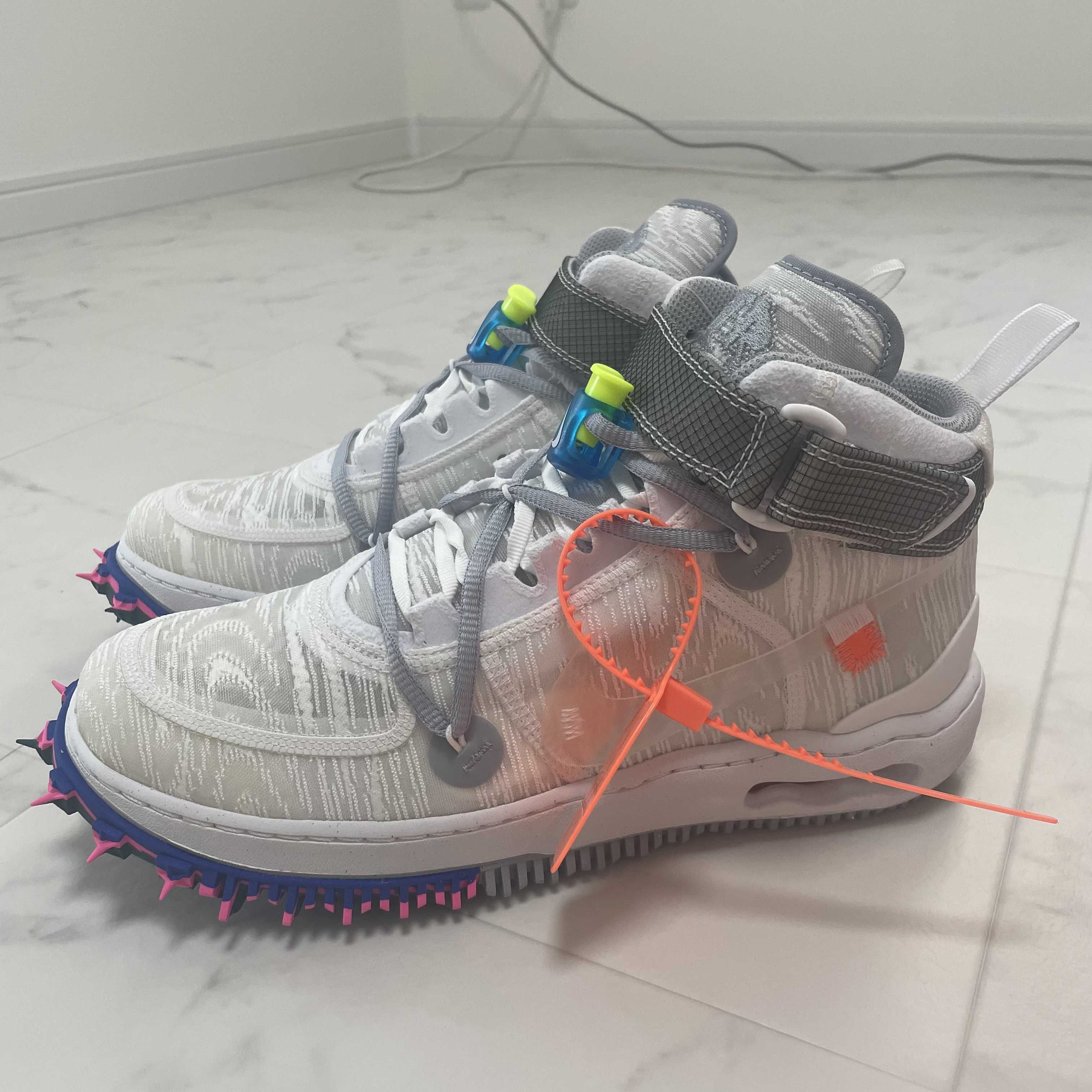 Off-White × Nike Air Force 1 Mid "White"