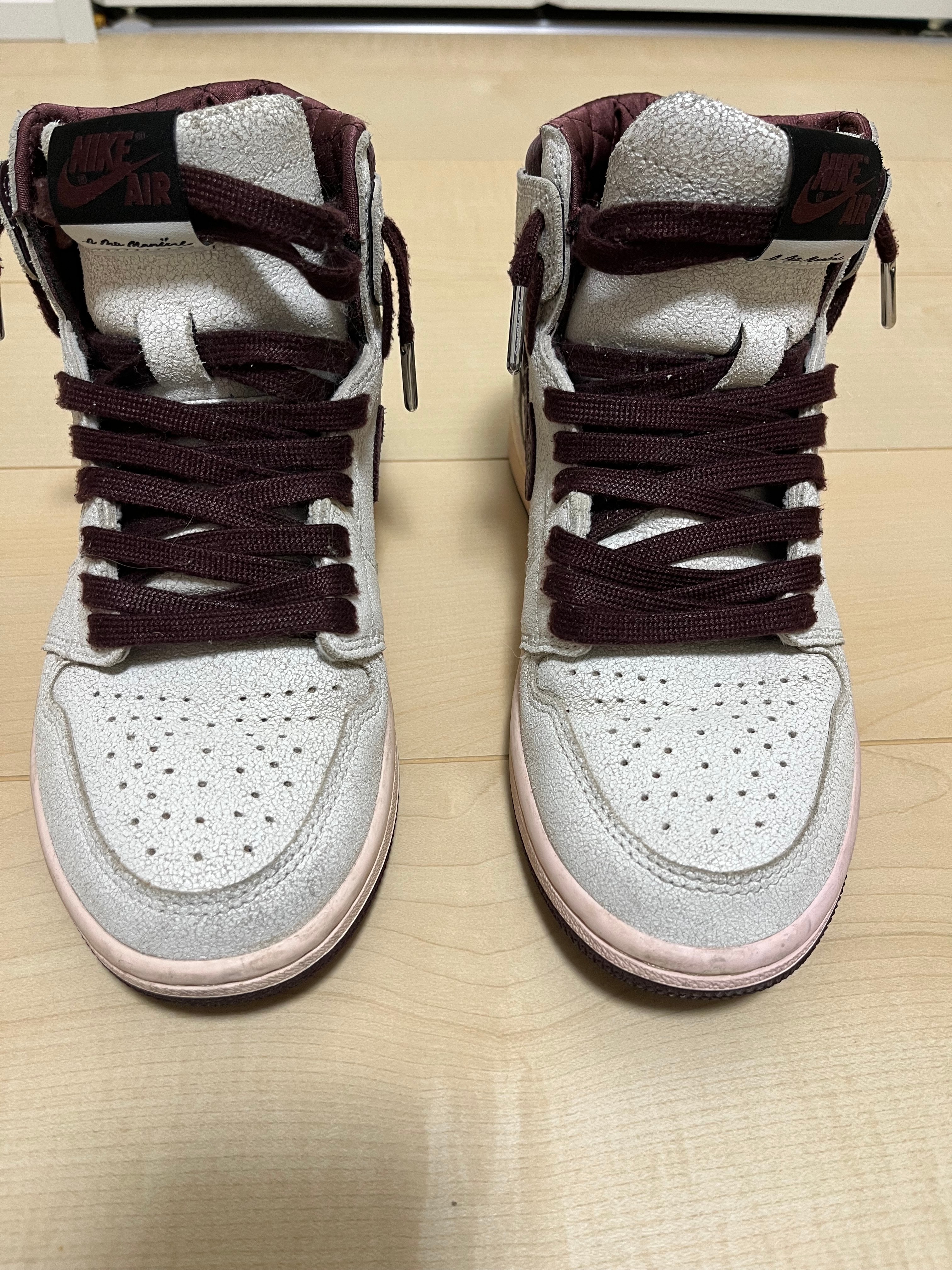 アママニエール × ナイキ エアジョーダン1 レトロ ハイ OG "セイルアンドバーガンディ"