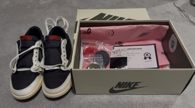 Travis Scott × Nike Women's Air Jordan 1 Low OG "Medium Olive"