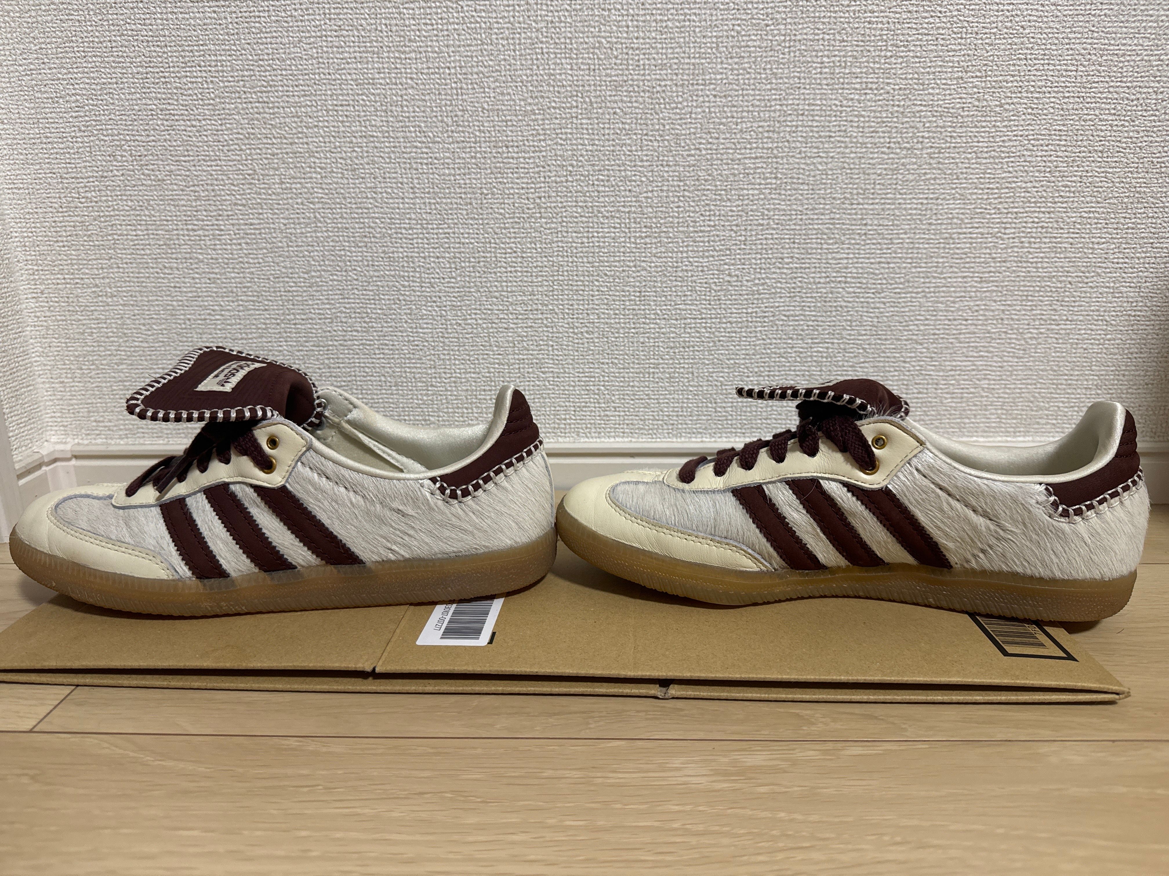 Wales Bonner × adidas Samba Pony Tonal Low "Cream White/Mystery Brown"
