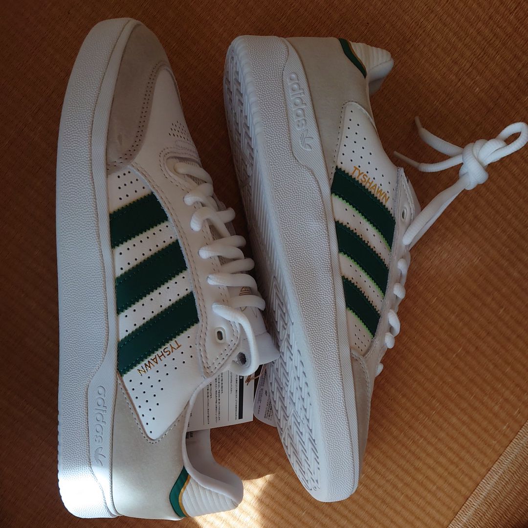 アディダス スケートボーディング タイショーン ロー "ホワイト/カレッジグリーン"