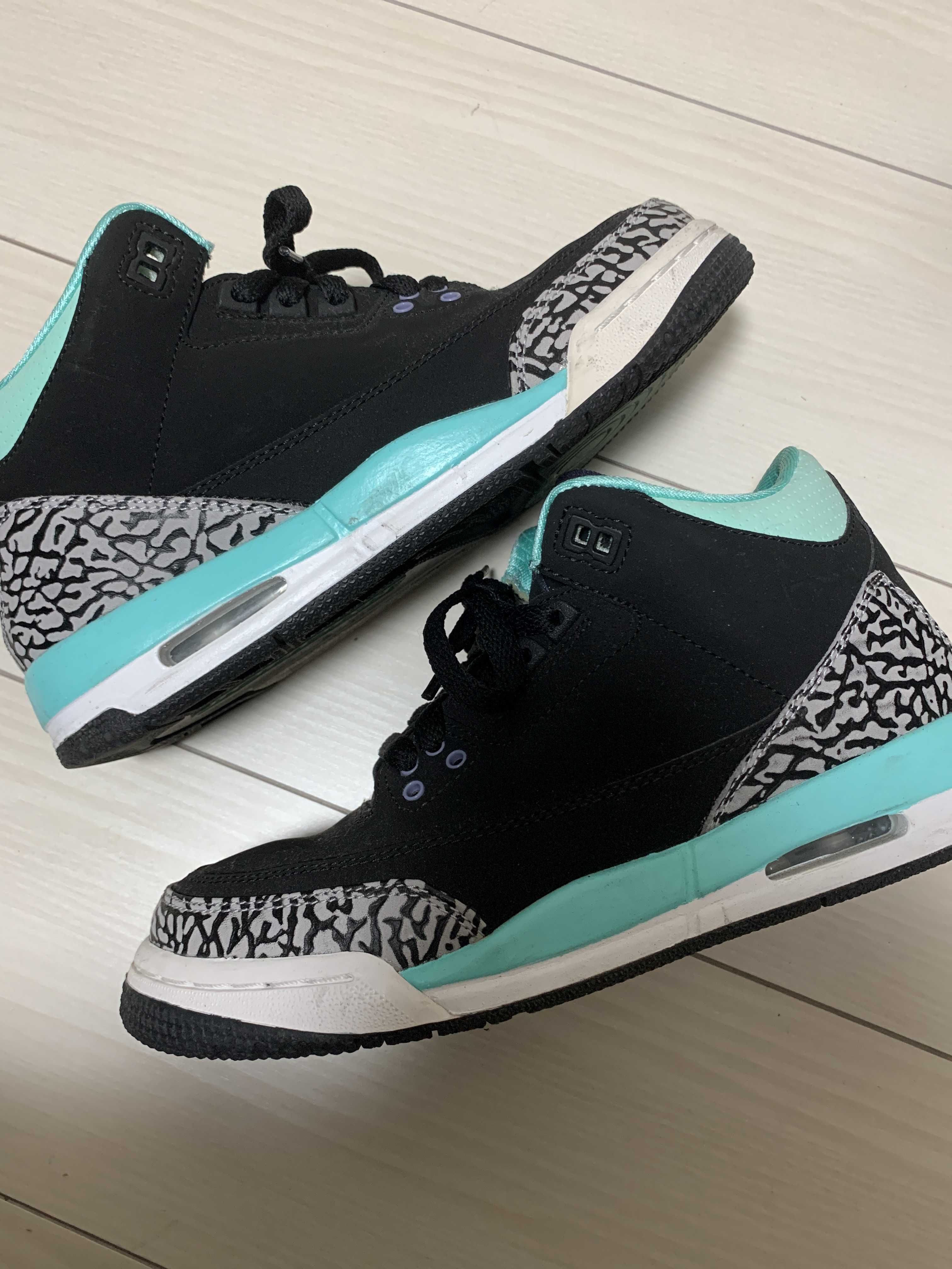 Nike GS Air Jordan 3 Retro Bleached "Turquoise Mint"