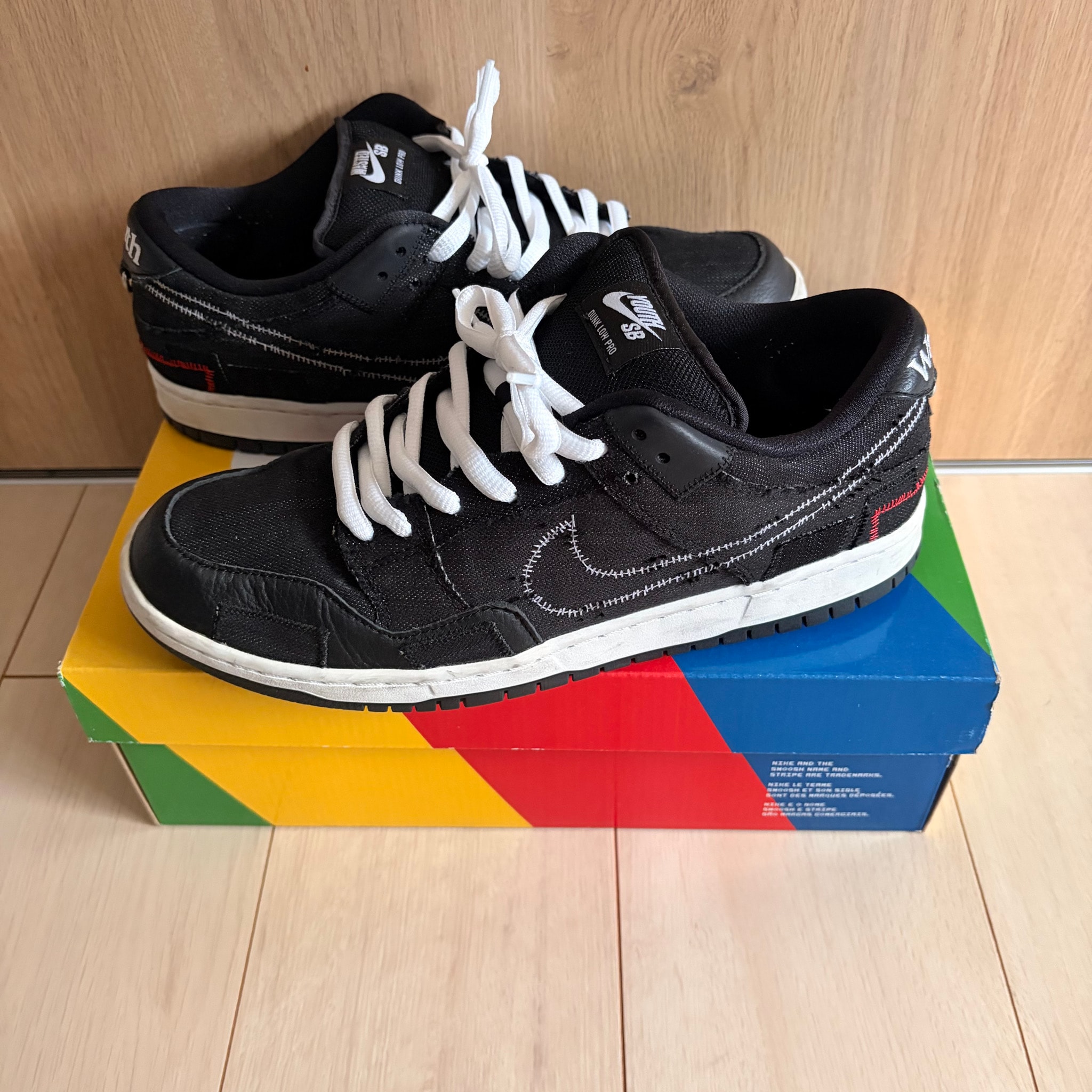Wasted Youth × Nike SB Dunk Low "Black Denim" / VERDY
