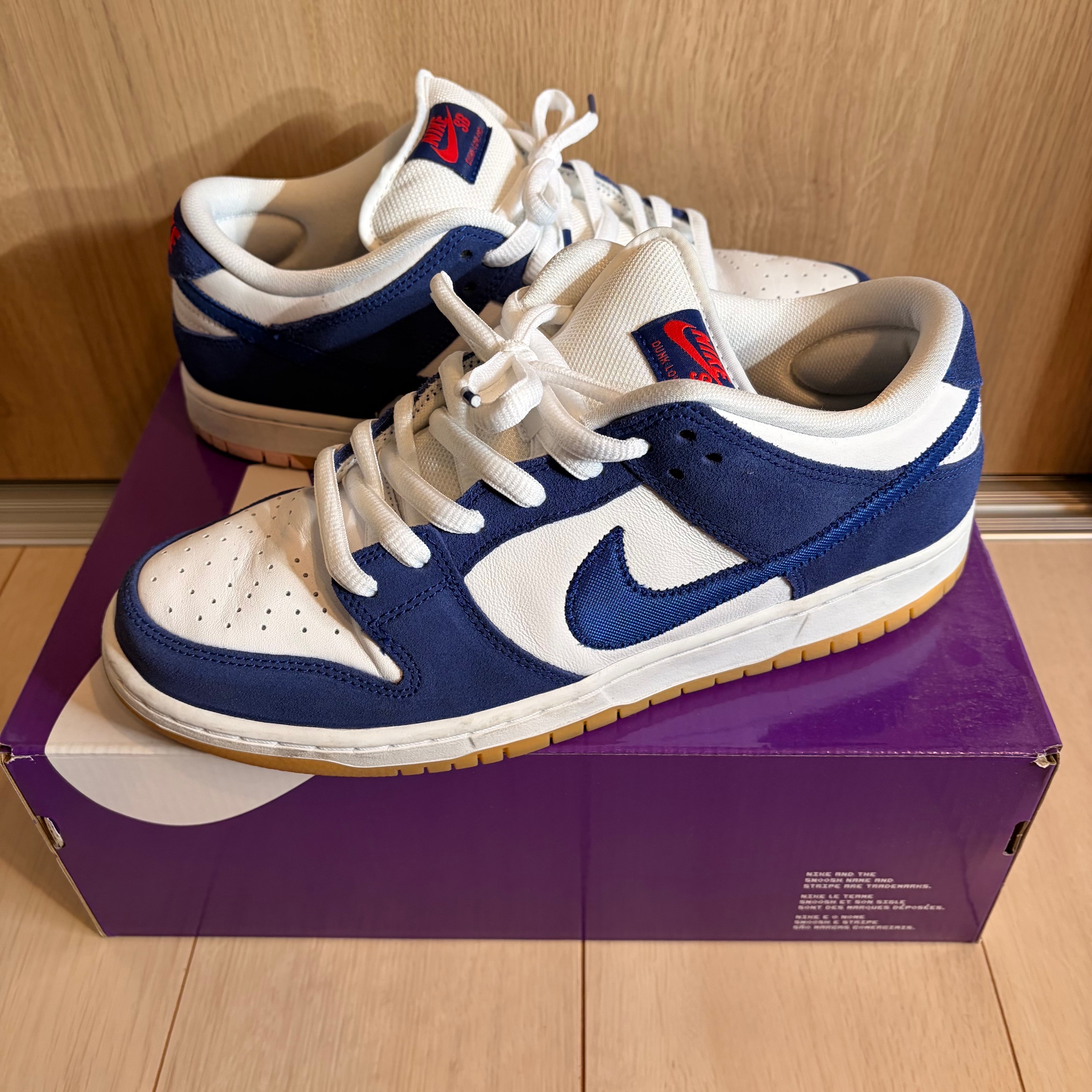 Nike SB Dunk Low "Los Angeles Dodgers/Deep Royal Blue"