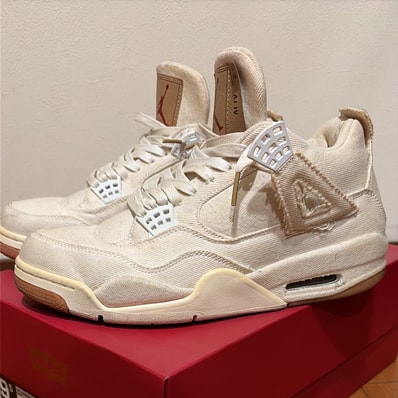 LEVI'S × Nike Air Jordan 4 "White Denim" (LEVI'S Tab)
