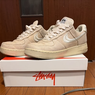 Stussy × Nike Air Force 1 Low "Fossil Stone"