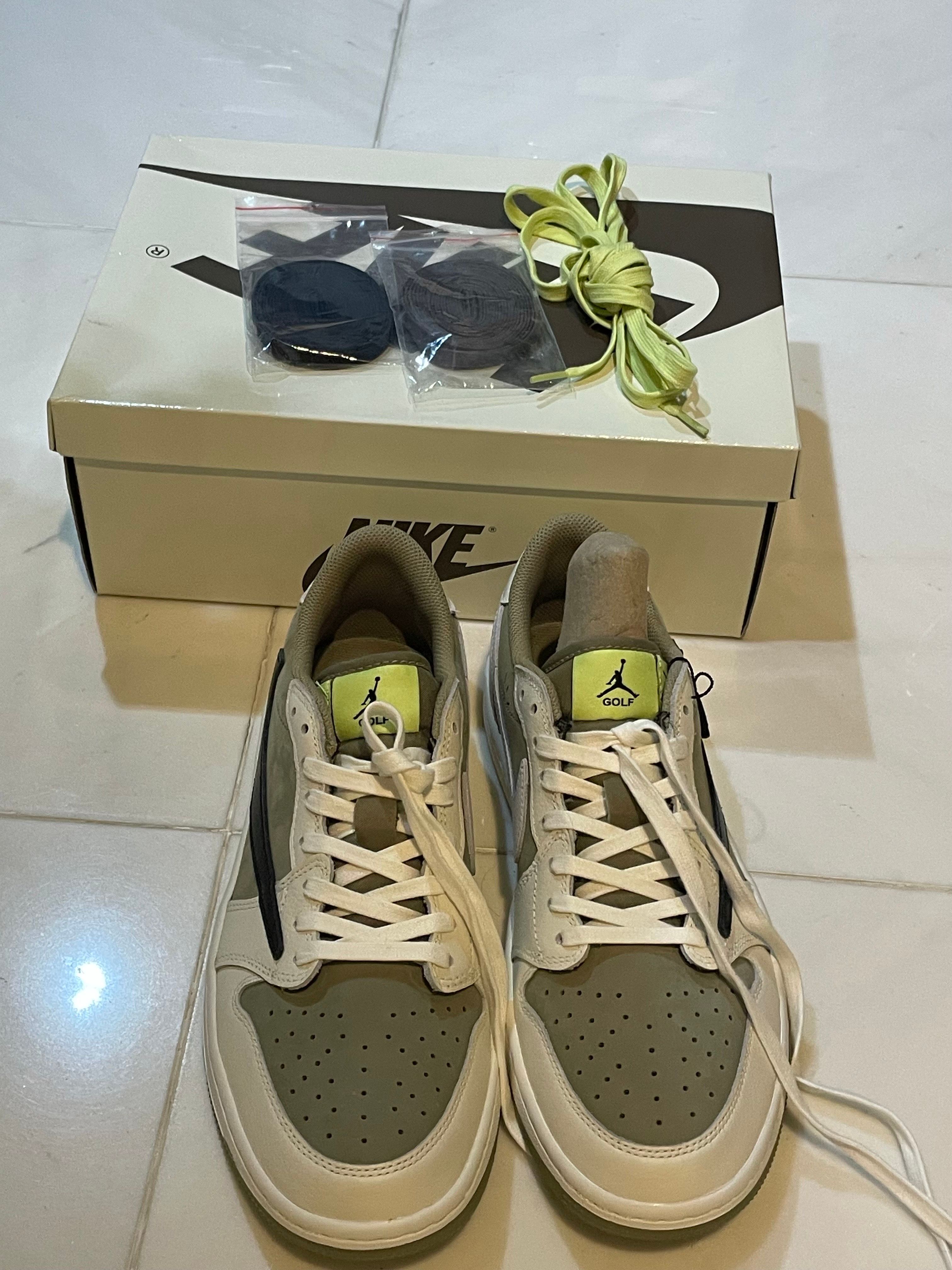 Travis Scott × Nike Air Jordan 1 Low Golf NRG "Neutral Olive"