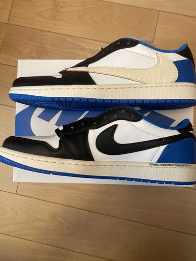 Travis Scott × fragment design × Nike Air Jordan 1 Low OG SP "Military Blue"