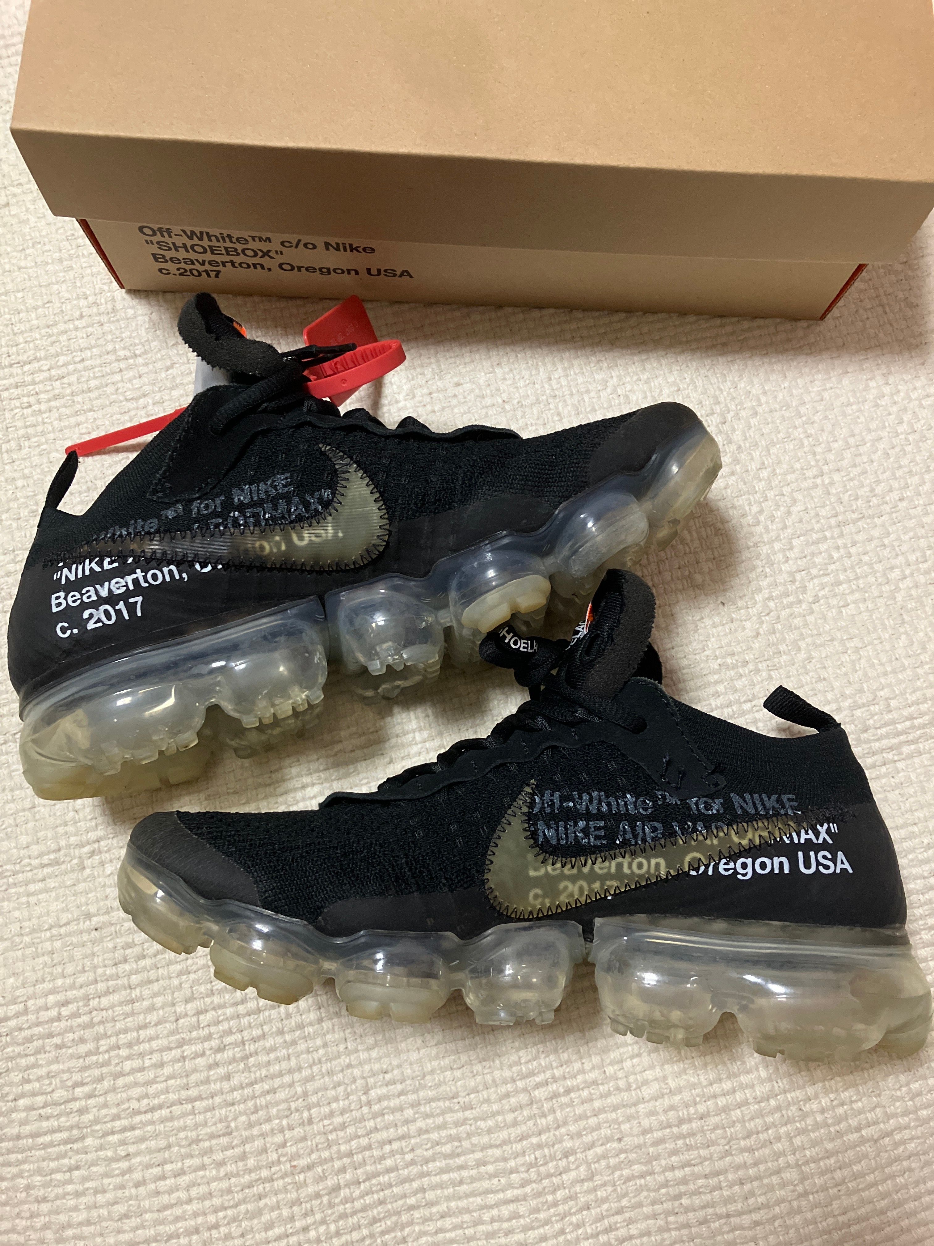Off-White × Nike Air Vapormax "Black/Total Orange/Clear"