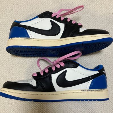 Travis Scott × fragment design × Nike Air Jordan 1 Low OG SP "Military Blue"