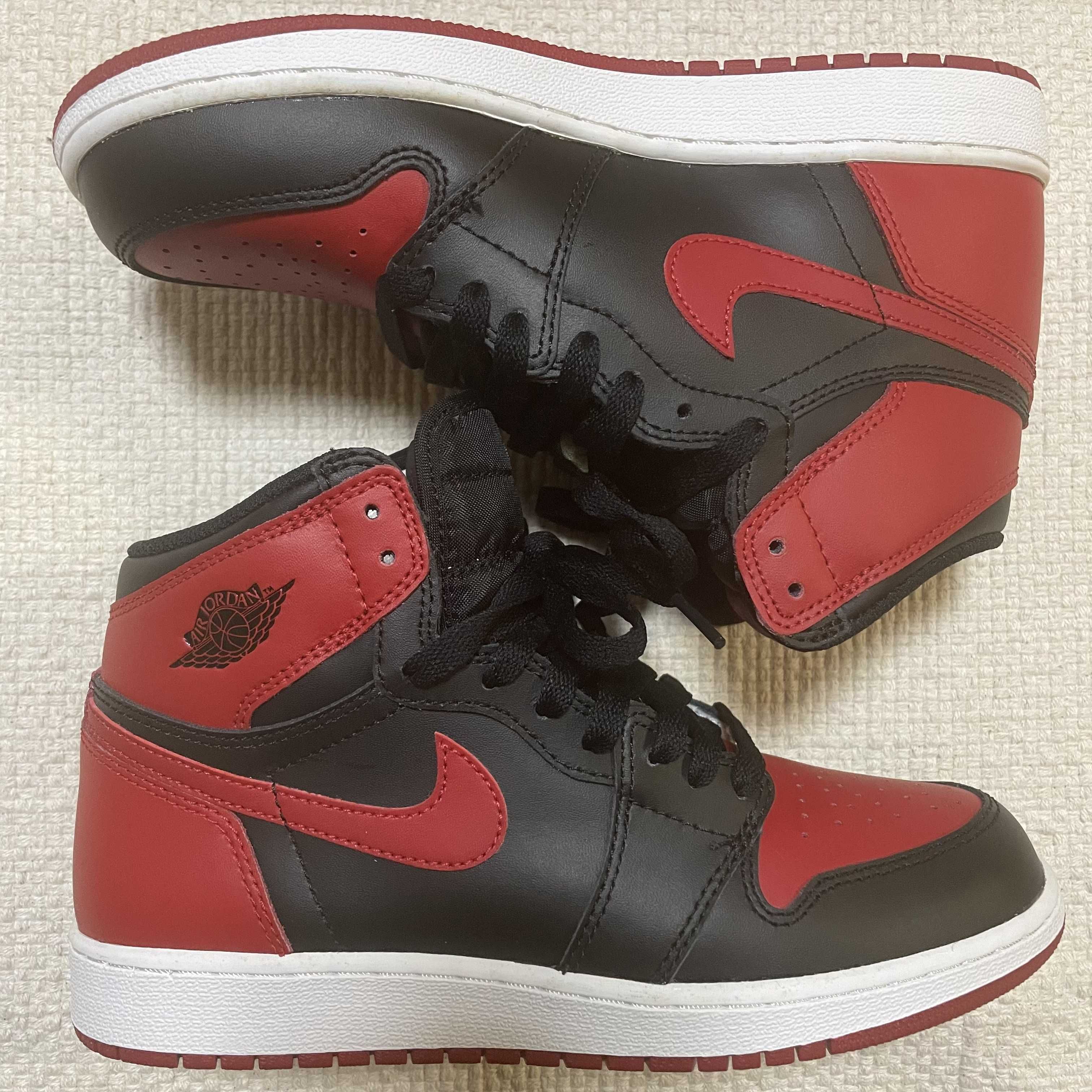 Nike GS Air Jordan 1 Retro High BRED 2016 "BANNED"