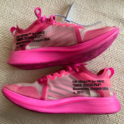 Off-White × Nike Zoom Fly "Pink"