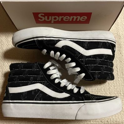 Supreme × Vans Sk8-Hi Hole Punch Denim "Black"