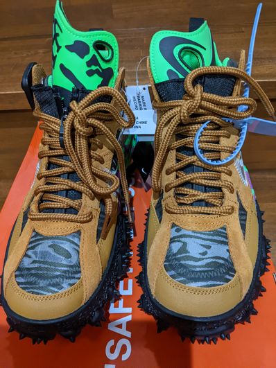 Off-White × Nike Air Terra Forma "Wheat and Green Strike"