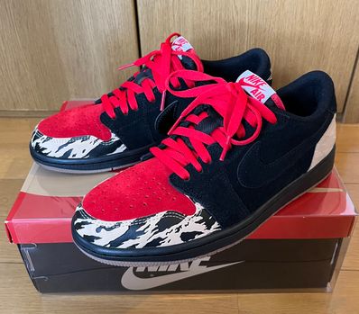 Sole Fly × Nike Air Jordan 1 Low "Black and Sport Red"