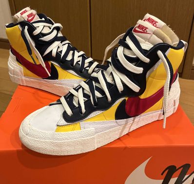 sacai × Nike Blazer Mid "Varsity Maize/Varsity Red"