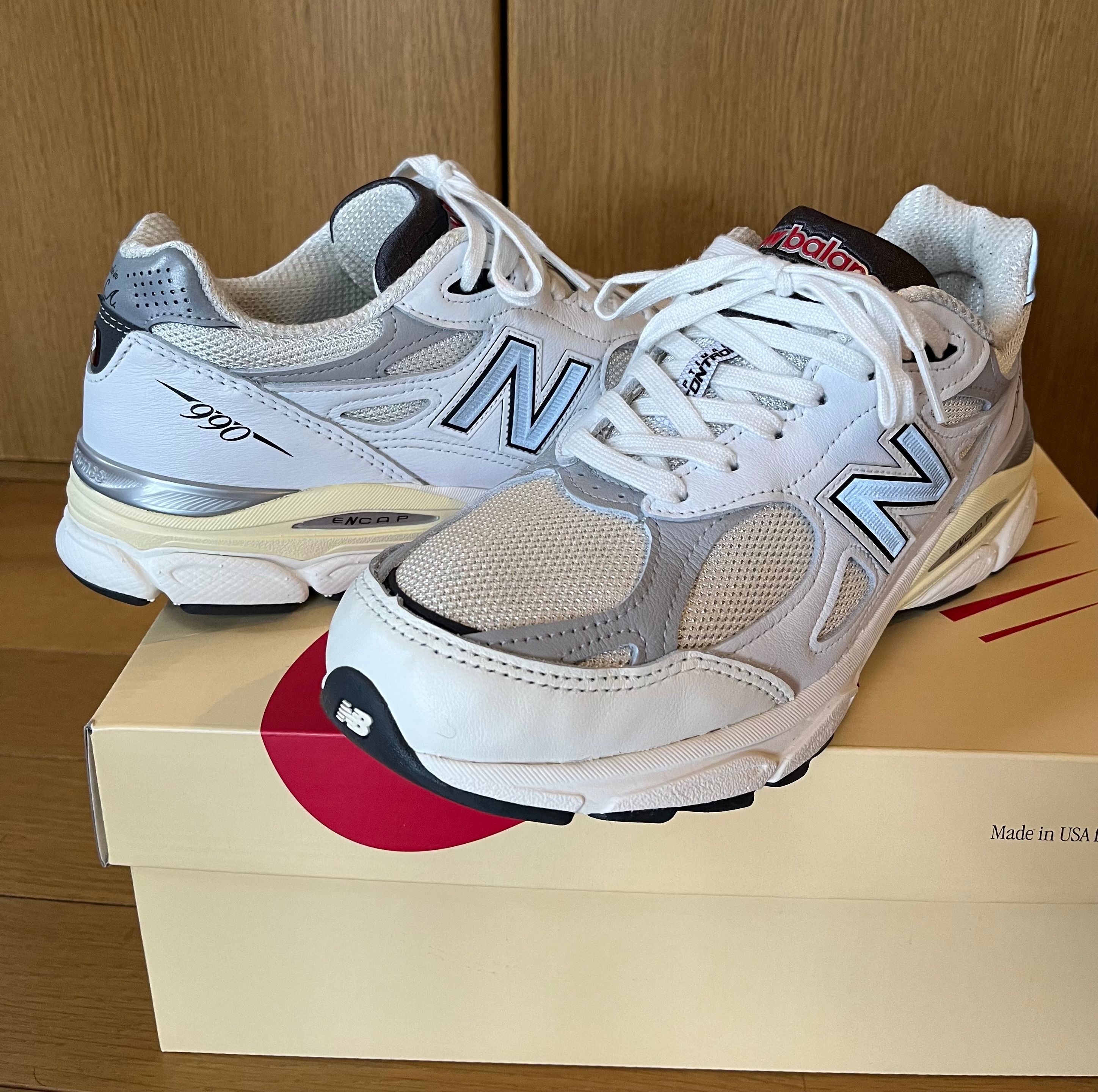 New Balance 990V3 "Sea Salt/Rain Cloud"