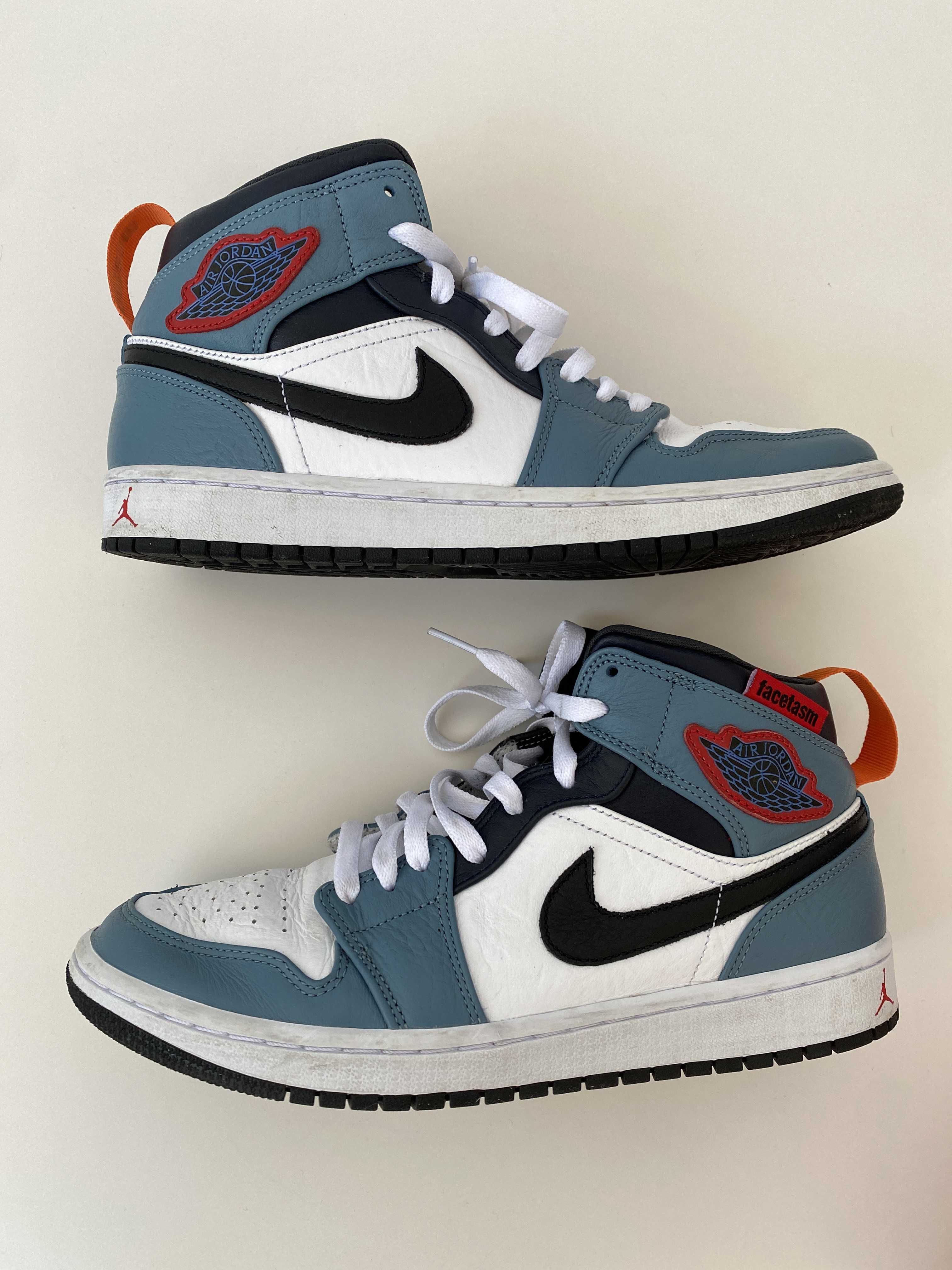 FACETASM × Nike Air Jordan 1 Mid "White/Navy"
