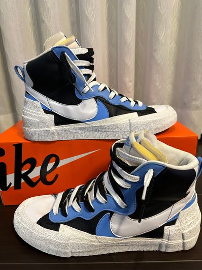 sacai × NIKE BLAZER MID "BLACK / BLUE"