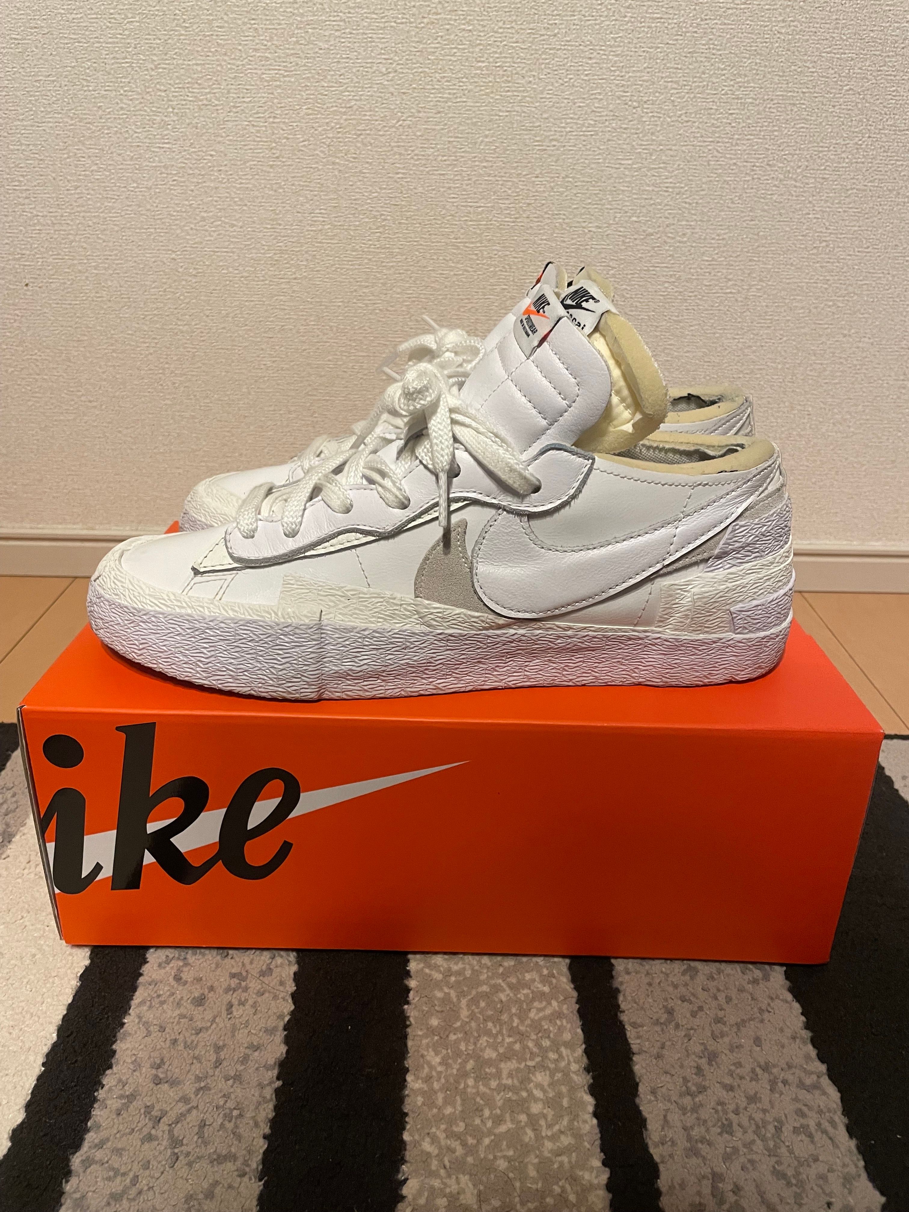 sacai × Nike Blazer Low "White Patent Leather"