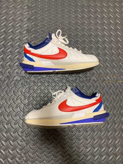 sacai × Nike Zoom Cortez "White and University Red"