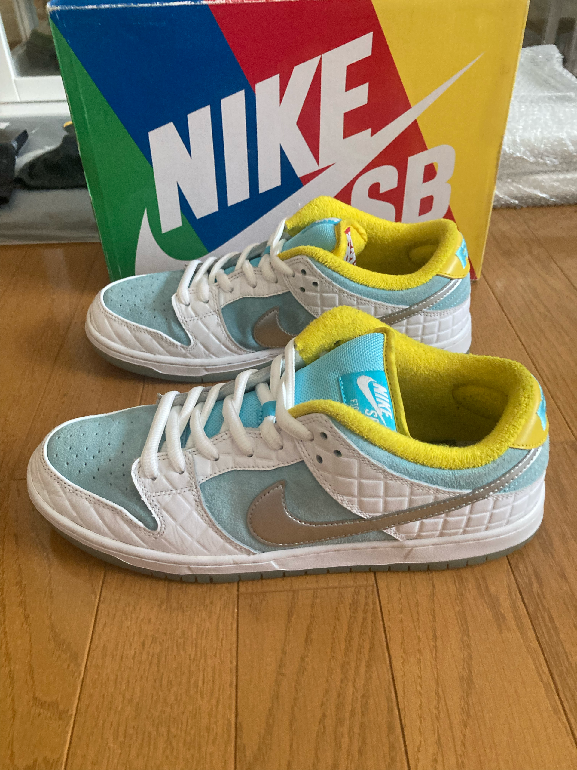 FTC × Nike SB Dunk Low "White/Blue"