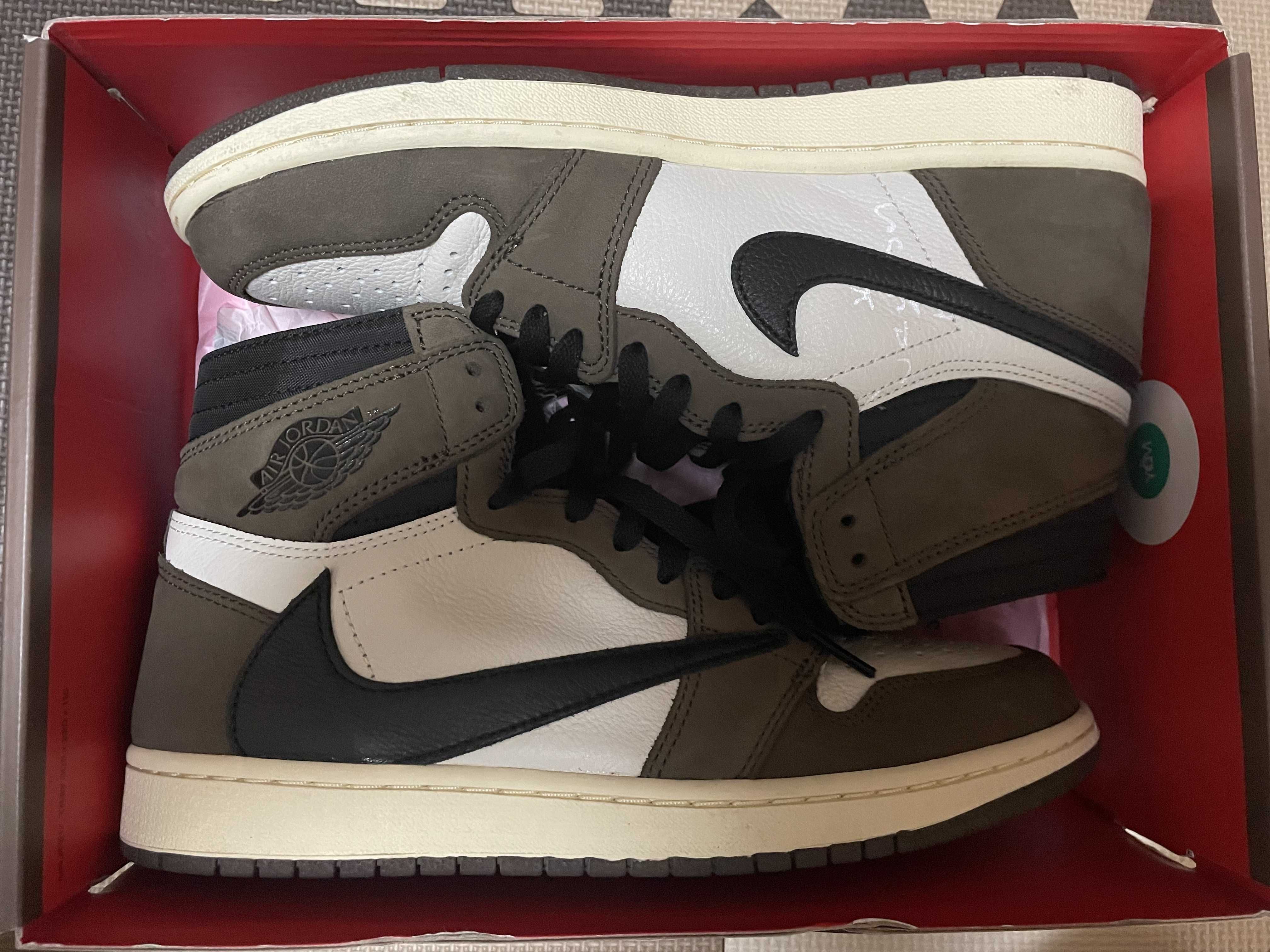 Travis Scott × Nike Air Jordan 1 Retro High OG TS SP "Sail/Dark Mocha"